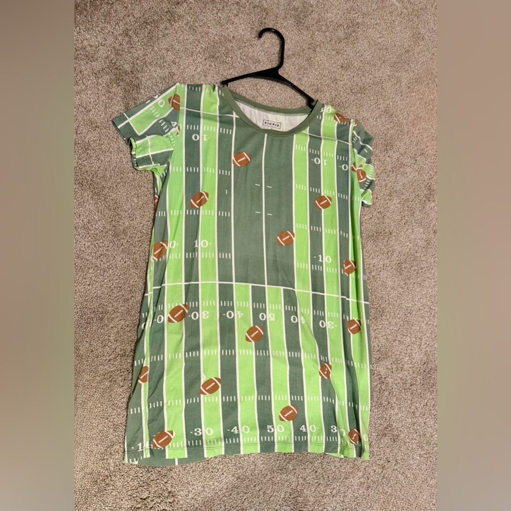 Kickee Pants Women’s Football Field Graphic Shirt